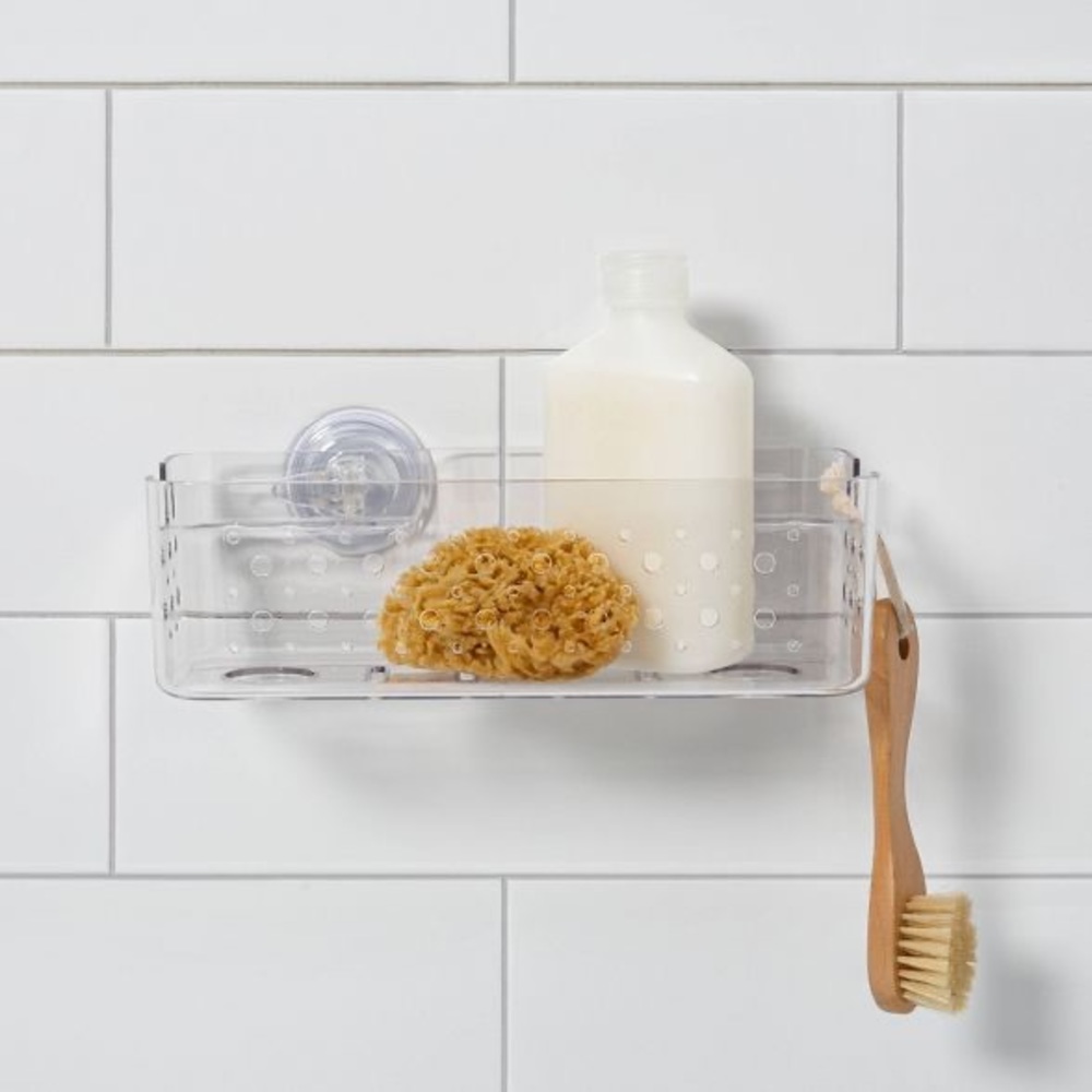 Suction Medium Basket Clear - Room Essentials